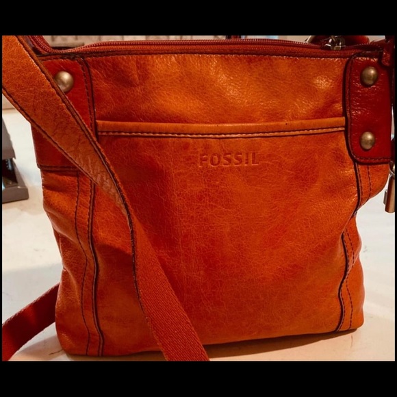 Fossil Crossbody leather purse bag - Picture 1 of 5